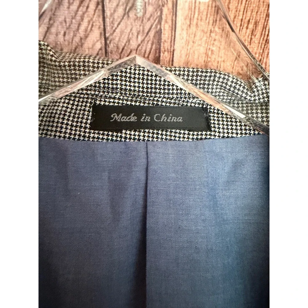 Lauren‎ Ralph Lauren Men's 42R Linen Houndstooth Sport Coat Blazer NWT